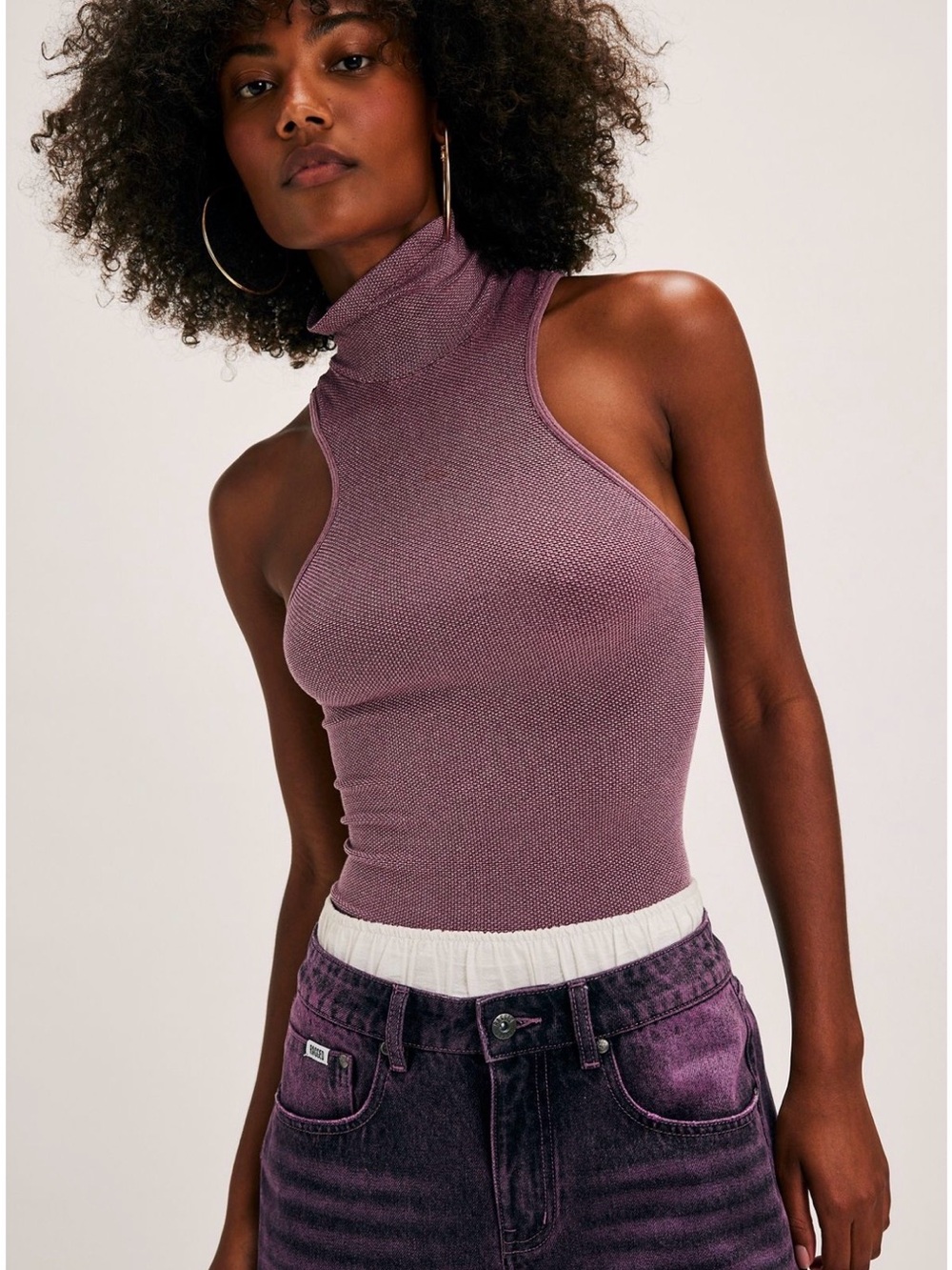 Free People We The Free
Always Ready Sleeveless Turtleneck Tank